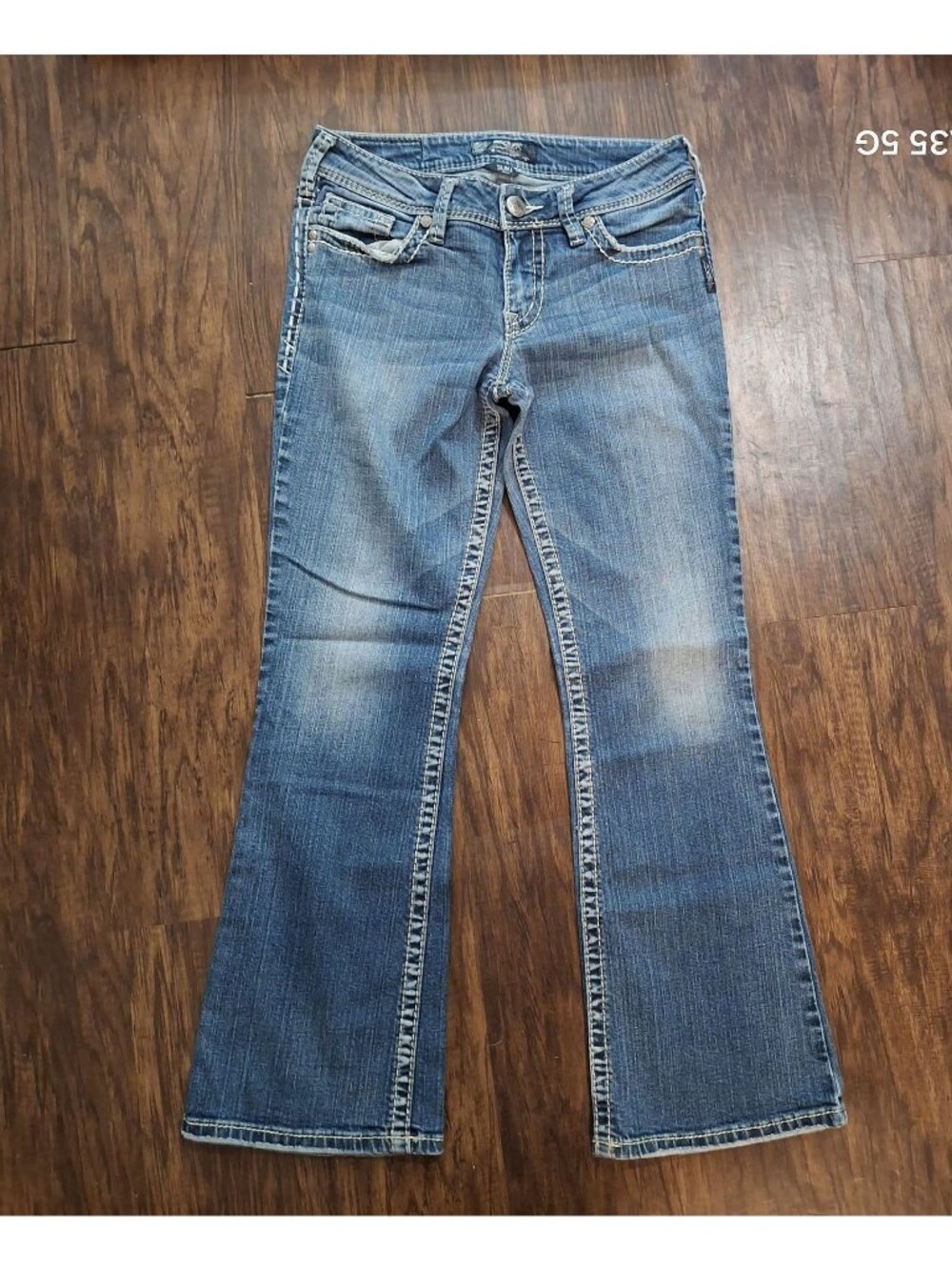 Silver Jeans Co. Suki W28/L30 Bootcut Blue Denim Womens Jeans
